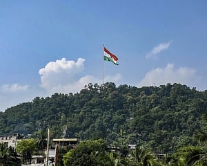 Third highest national flag installed in Guwahati