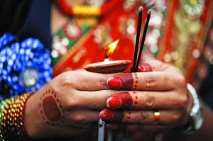 With Folded Hands