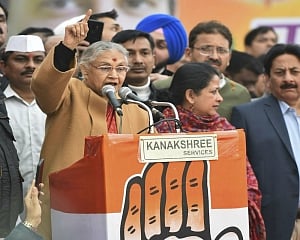 AAP taking credit of Congress govt's works in Delhi, spreading lies through advertisements: Sheila Dikshit