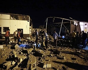 Airstrike kills 44 migrants in Libyan detention centre