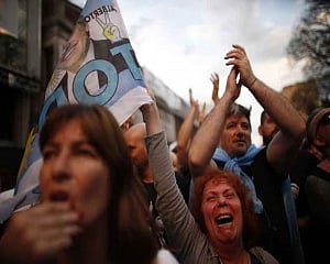 Argentina's center-left Peronists celebrate return to power