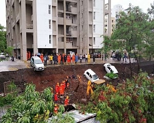 At least 15 killed in wall collapse following incessant rains in Pune