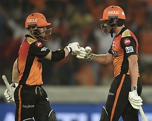 Bairstow, Warner show demolish Sunrisers by 118 runs