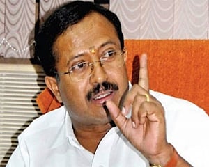 BJP MPs protest in Parliament complex against violence targeting its workers in Kerala