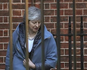 Britain's May in Brussels for Brexit talks Wednesday