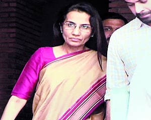 Chanda, husband appear before ED