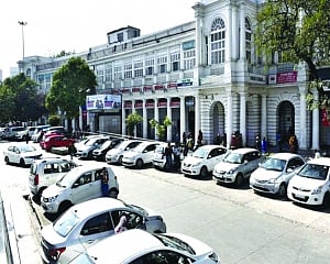 Connaught Place’s carbandi abandoned