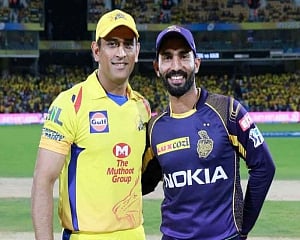 CSK win toss, put KKR in to bat