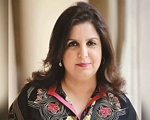 Farah having fun working on Rohit Shetty's film