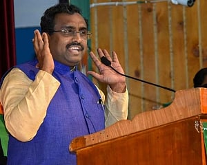 Few detained J&K leaders inciting people to violence: Madhav