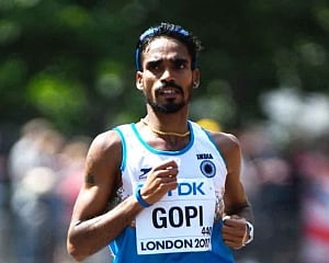 Gopi finishes 21st in marathon, India ends World Championships campaign with mixed results