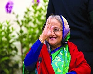 Hasina’s landslide hat-trick