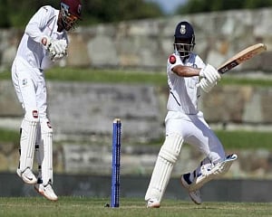India reach 203 for 6 riding on Rahane's 81
