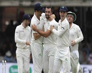 Ireland set 182 to win England Test at Lord's before rain stops play