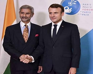 Jaishankar meets French President Macron in Paris, discusses strategic issues
