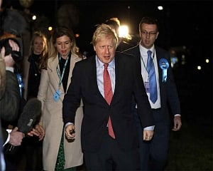 Johnson on course for huge win in UK's Brexit election: Exit poll