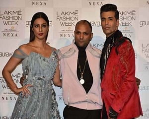 Karan Johar emotional to walk ramp at Royal Opera House
