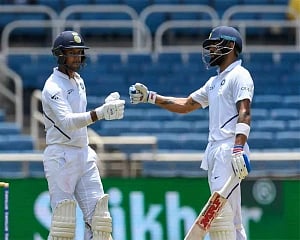 Kohli, Agarwal fifties prop up India despite Holder's burst
