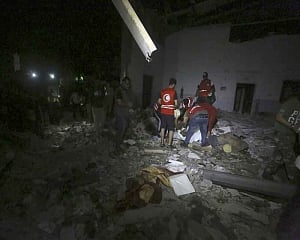 Libyan official says airstrike kills 40 migrants in Tripoli