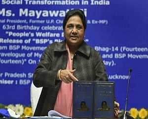 Mayawati demands ballot papers for LS polls