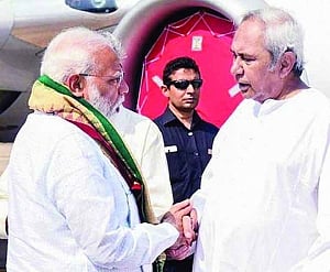 Modi, Patnaik warm up