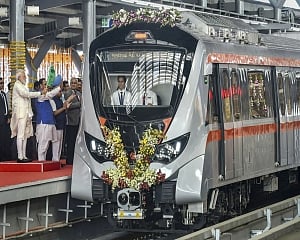 Modi inaugurates Ahmedabad Metro first phase, takes a ride