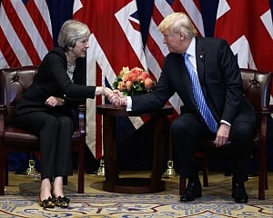 On eve of UK visit, Trump backs Boris Johnson, dings duchess