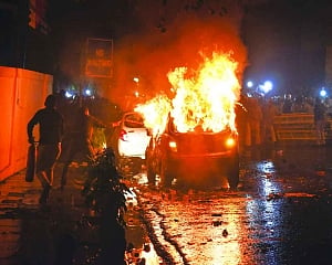 Peace by day, arson by night in Delhi