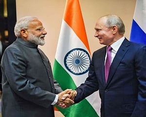 PM Modi meets Russian President Vladimir Putin in Bishkek