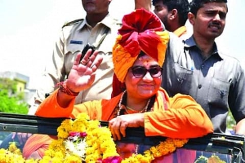 Pragya says sorry on Godse after Opp flak, BJP reproof