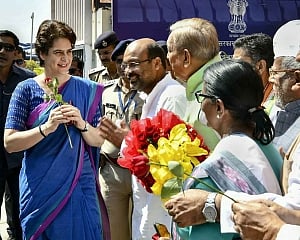 Priyanka Gandhi arrives in UP for three-day visit