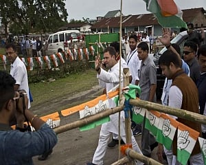 Rahul Gandhi begins campaign in Wayanad with roadshow