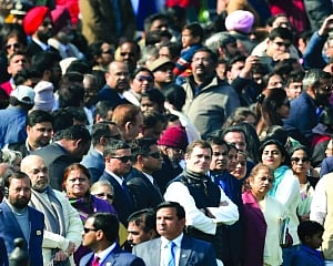 Rahul gets front row seat