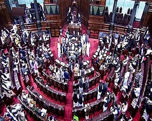 RS adjourned till noon as opposition members protest