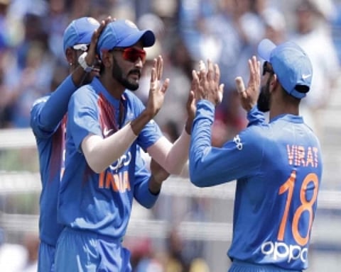 Saini helps India restrict reckless Windies to 95/9