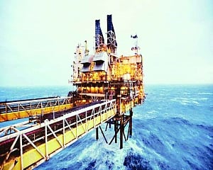 Slipping on oil