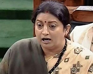 Smriti lashes out at Rahul for 'Rape in India' remark