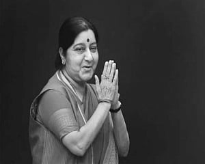 Sushma Swaraj breathes last