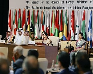 Swaraj holds bilateral talks with counterparts from Bangladesh, Maldives
