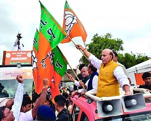 Talks with Pak only on POK, says Rajnath