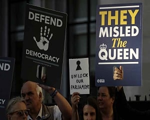 Top UK court hearing challenge to Johnson's Parliament break
