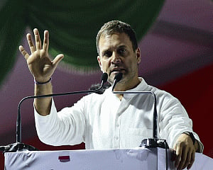 TRS & BJP in partnership,only Cong can fight Modi:Rahul Gandhi