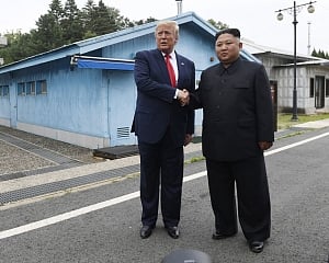 Trump steps into North Korea, in historic first