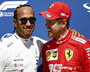 Vettel grabs dramatic pole ahead of Hamilton in Canada