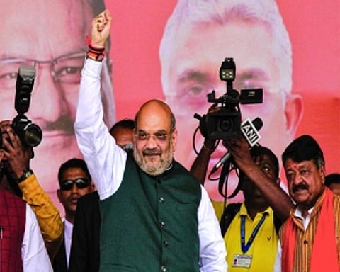 ‘Goli maaro' march passes by Shah rally