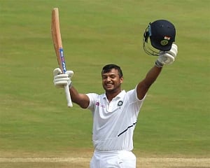 Agarwal's half-century takes India to 78/2 at tea, still trail by 105 runs