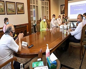 All-party meet: BJP, Cong demand increased testing; AAP raises issue of outside patients with LG