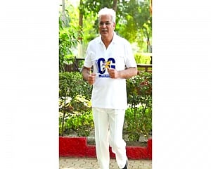 Baghel celebrates virtual marathon