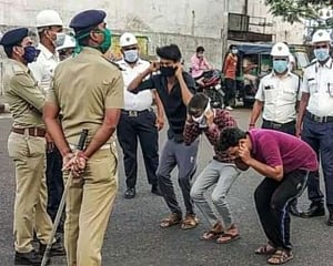 Coronavirus: Sit-ups, squats, ‘murga' punishment, police try new ways to keep people at home