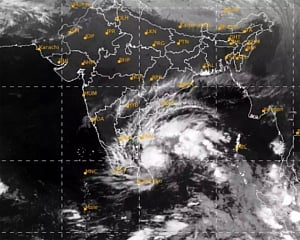 Deep depression off TN intensifies into cyclonic storm